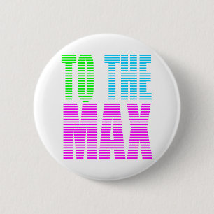 Badge Rond 5 Cm Corey Tiger Années 80 À L'EXTREME