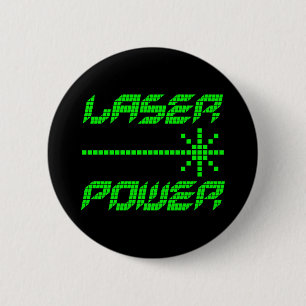 Badge Rond 5 Cm COREY TIGER Années 80 RÉTRO PUISSANCE LASER