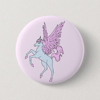 Badge Rond 5 Cm Corey Tiger Licorne Pegasus Vintage 80s