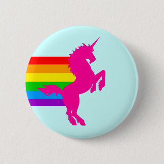 Badge Rond 5 Cm COREY TIGRE 80s RÉTRO VINTAGE LICORNE ARC-EN-CIEL