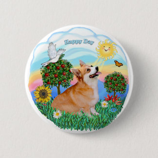 Badge Rond 5 Cm Corgi gallois (Pembroke 7b)