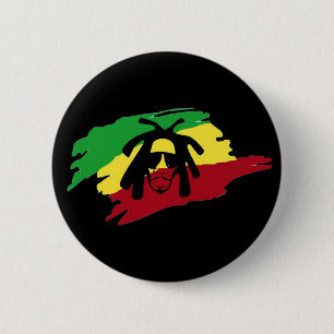 Badge Rond 5 Cm Cori Reith Rasta reggae rasta