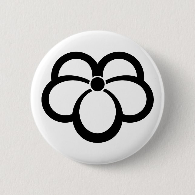 Badge Rond 5 Cm Corin shadowed ivy (Devant)