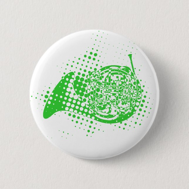 Badge Rond 5 Cm Corne demi-ton (Devant)