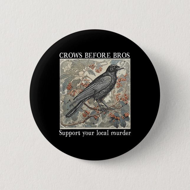 Badge Rond 5 Cm Corneilles Avant Bros Soutenez Votre Hondelle Loca (Devant)