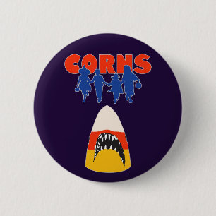 BADGE ROND 5 CM CORNES