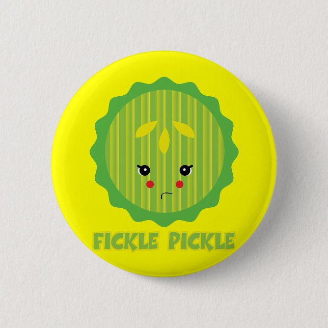 Badge Rond 5 Cm cornichon (Devant)