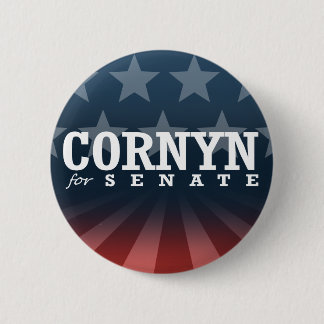 BADGE ROND 5 CM CORNYN POUR LE SÉNAT 2014