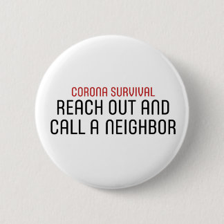 Badge Rond 5 Cm Corona-Survie-Reach