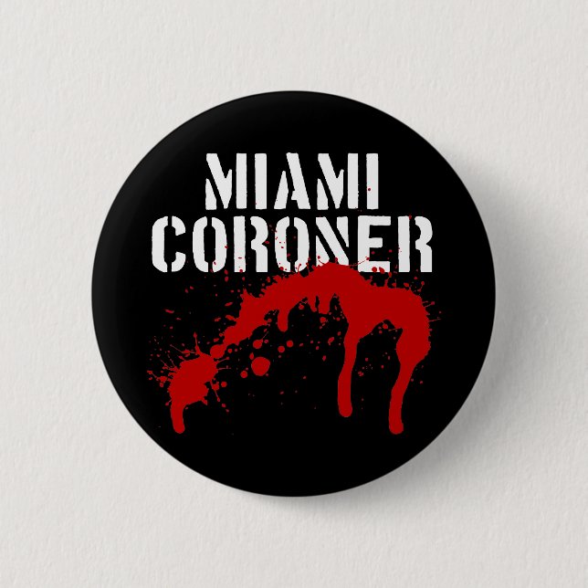 Badge Rond 5 Cm Coroner de palladium de métro de Miami (Devant)