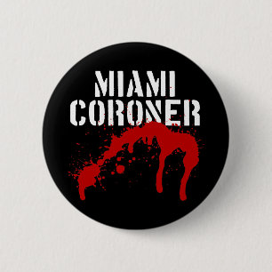 Badge Rond 5 Cm Coroner de palladium de métro de Miami
