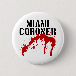 Badge Rond 5 Cm Coroner de police de Miami Metro