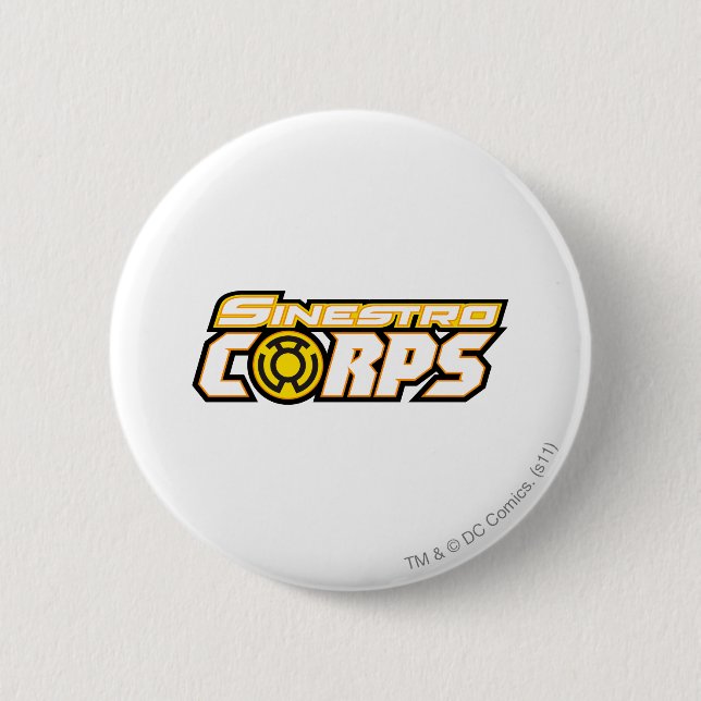 Badge Rond 5 Cm Corps de Sinestro (Devant)
