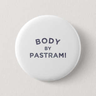 Badge Rond 5 Cm Corps Par Pastrami Jewish Deli Bbq Party Brisket K