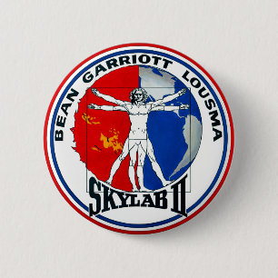 Badge Rond 5 Cm Correction de mission du Skylab 2