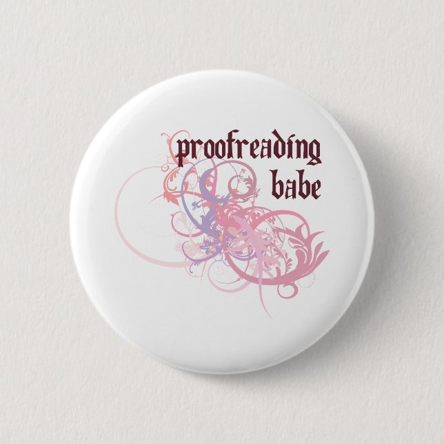 Badge Rond 5 Cm Correction sur épreuves du bébé (Devant)