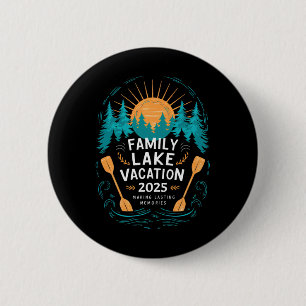 Badge Rond 5 Cm Correspondance 2025 Camping Randonnée Cabane Famil