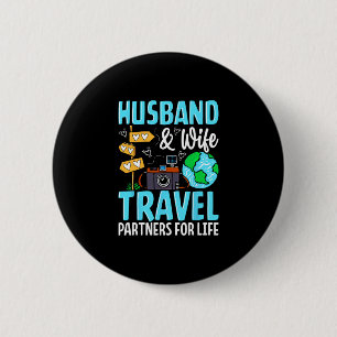 Badge Rond 5 Cm Correspondance de couple mari et femme partenaires