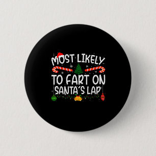 Badge Rond 5 Cm Correspondance de famille Noël Le Plus Susceptible
