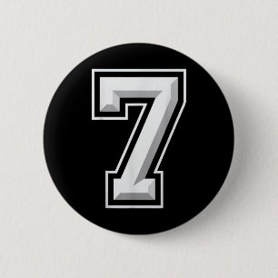 Badge Rond 5 Cm Correspondance de mème numéro 7 67