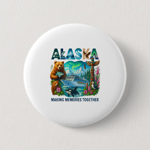 Badge Rond 5 Cm Correspondance Famille Amis Et Groupe Alaskan Alas