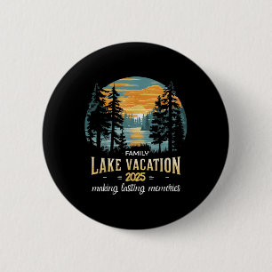 Badge Rond 5 Cm Correspondant 2025 Camping Randonnée Cabane Famill