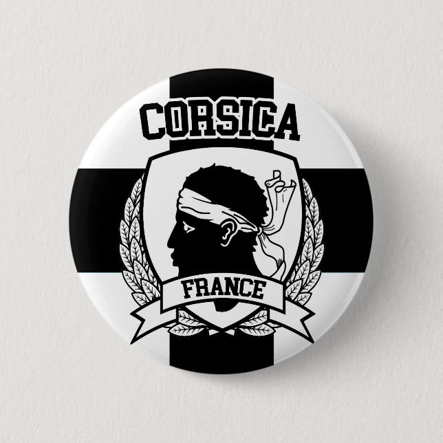 Badge Rond 5 Cm Corse (Devant)