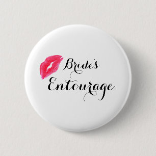 Badge Rond 5 Cm Cortège de mariée de calligraphie moderne