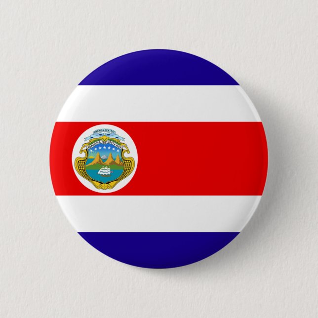 Badge Rond 5 Cm Costa Rica (Devant)