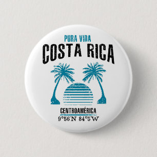 Badge Rond 5 Cm Costa Rica