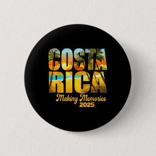 Badge Rond 5 Cm Costa Rica 2025 Faire des souvenirs de jumelage de
