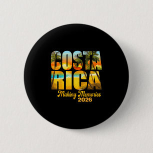 Badge Rond 5 Cm Costa Rica 2026 Créer des souvenirs Famille assort