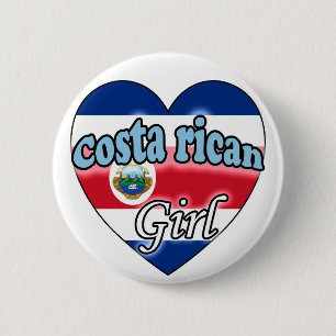 Badge Rond 5 Cm Costaricaine