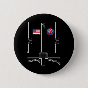Badge Rond 5 Cm Costume astronaute pour enfants Hommes Espace femm