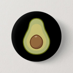Badge Rond 5 Cm Costume Avocado - Halloween Vegan