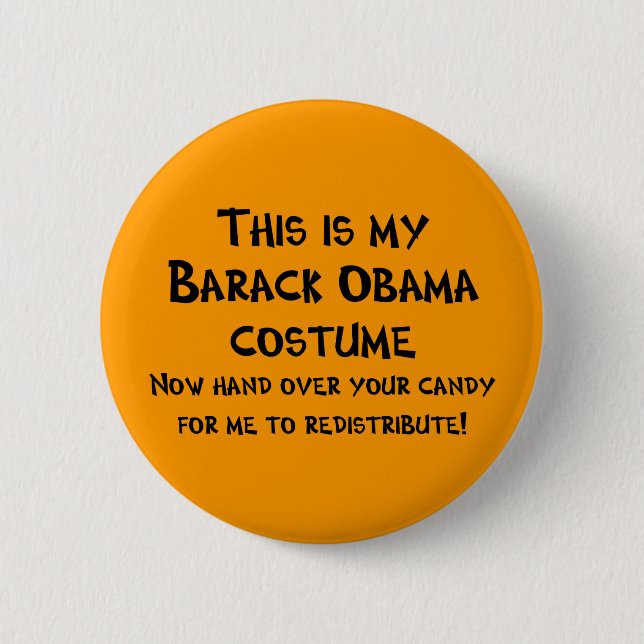 Badge Rond 5 Cm Costume de Barack Obama (Devant)