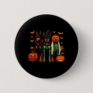 Badge Rond 5 Cm Costume de chien drôle de sorcière fantôme momie D