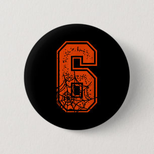 Badge Rond 5 Cm Costume de citrouille d'Halloween Mème numéro 6 67