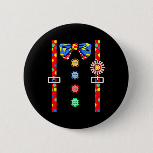 Badge Rond 5 Cm Costume de clown Halloween