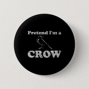Badge Rond 5 Cm Costume de Corbeau Halloween Faire semblant d'être