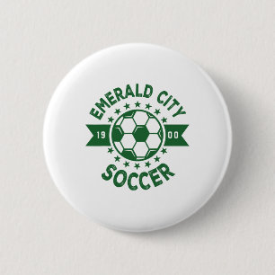Badge Rond 5 Cm Costume de footbyll de la ville émeraude de Wizard