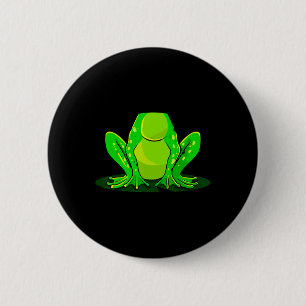 Badge Rond 5 Cm Costume de grenouille Halloween Green Toad Kids Ho