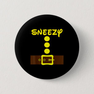 Badge Rond 5 Cm Costume de groupe facile pour Halloween pour homme