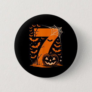 Badge Rond 5 Cm Costume de Halloween pour hommes Numéro 7 correspo
