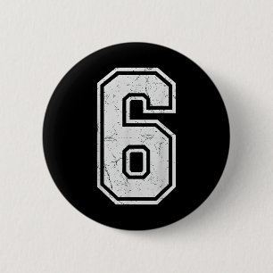 Badge Rond 5 Cm Costume de mème assorti numéro 6 67 Hommes Femmes