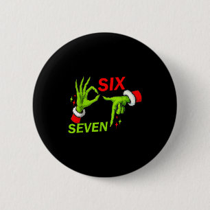 Badge Rond 5 Cm Costume de mème tendance de Noël 67 Dire 6 7 Mème
