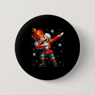 Badge Rond 5 Cm Costume de Noël de casse-noisette qui fait dabbing