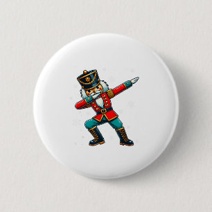 Badge Rond 5 Cm Costume de Noël de casse-noisette qui fait dabbing