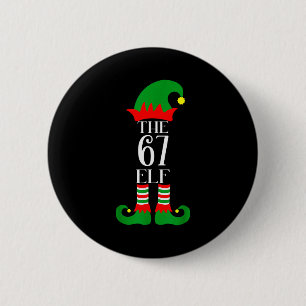 Badge Rond 5 Cm Costume de Noël de lutin 67 Pyjama 67 Mème Gen Alp