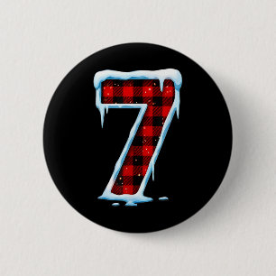 Badge Rond 5 Cm Costume de Noël Homme Femme Mème Correspondant Num